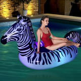 Flottant géant gonflable avec LED (ZEBRE) - Pop.ma - Flottant géant Maroc piscine et plage