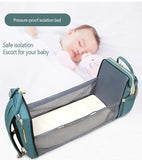 Sac à dos à langer bébé avec lit matelas, 4 en 1 Multifonction - Pop.ma - Pop.ma