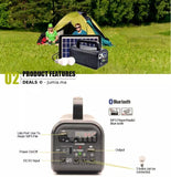 Batterie rechargeable avec panneau solaire - Pop.ma - Pop.ma