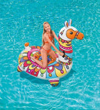 Flottant gonflable à chevaucher (LAMA) - Pop.ma - Flottant géant Maroc piscine et plage bouée