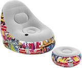 Fauteil, gonflable, maroc 2021, été 2021, piscine, jeux vidéo, playstation, détente, jardin, accessoires maroc, bouée, flottant