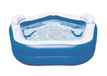 Grande Piscine gonflable octogonale avec sièges et appuie-tête