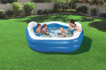 Grande Piscine gonflable octogonale avec sièges et appuie-tête