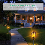 Torche solaire de jardin