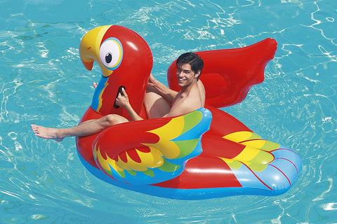 Flottant gonflable à chevaucher Géant (PARROT) - Pop.ma - Flottant géant Maroc piscine et plage bouée - Bestway Maroc 