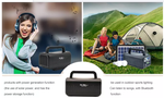 Batterie rechargeable avec panneau solaire - Pop.ma - Pop.ma