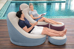 Fauteuil gonflable, salon marocain, été 2021, summer 2021, été maroc, accessoires piscine, bouée maroc 